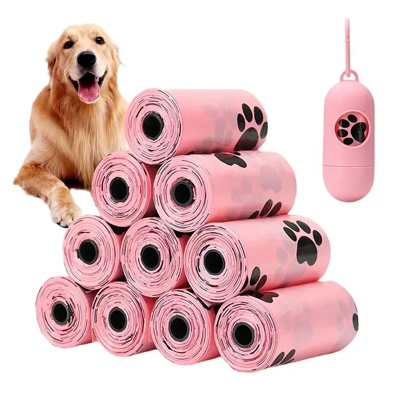 10 Rolls Dog Poop Bag Outdoor Cleaning Poop Bag Outdoor Clean Pets Supplies for Dog 15Bags/Roll Refill Garbage Bag Pet