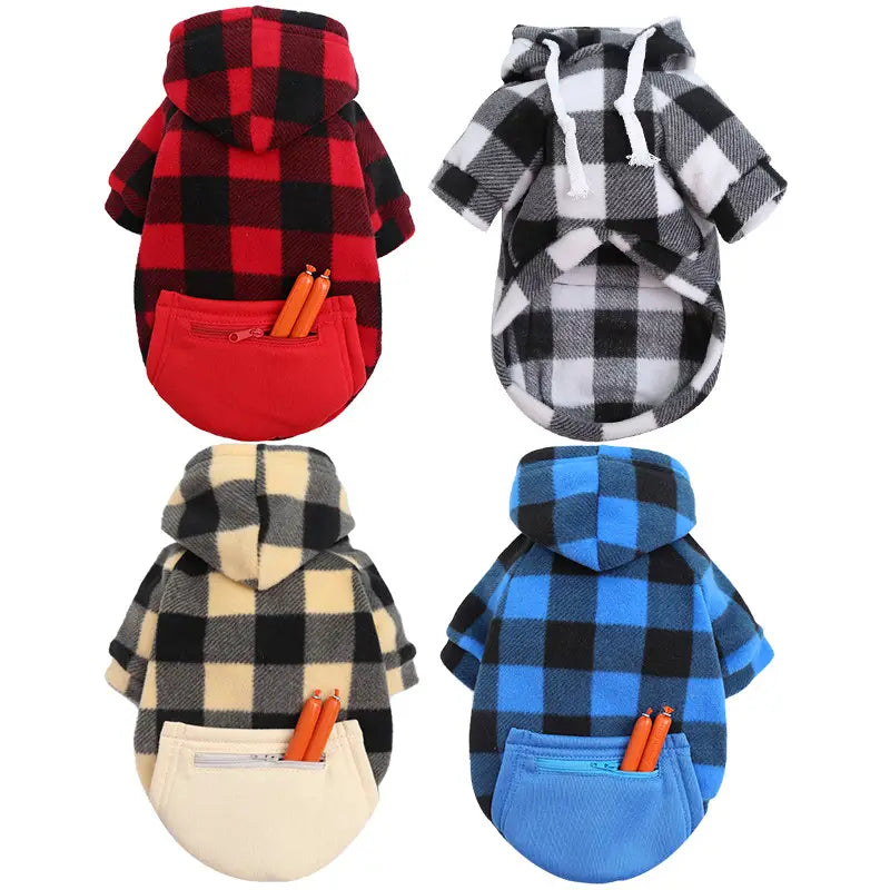Fleece Pet Winter Jacket Vest for Small Medium & Large Dogs
