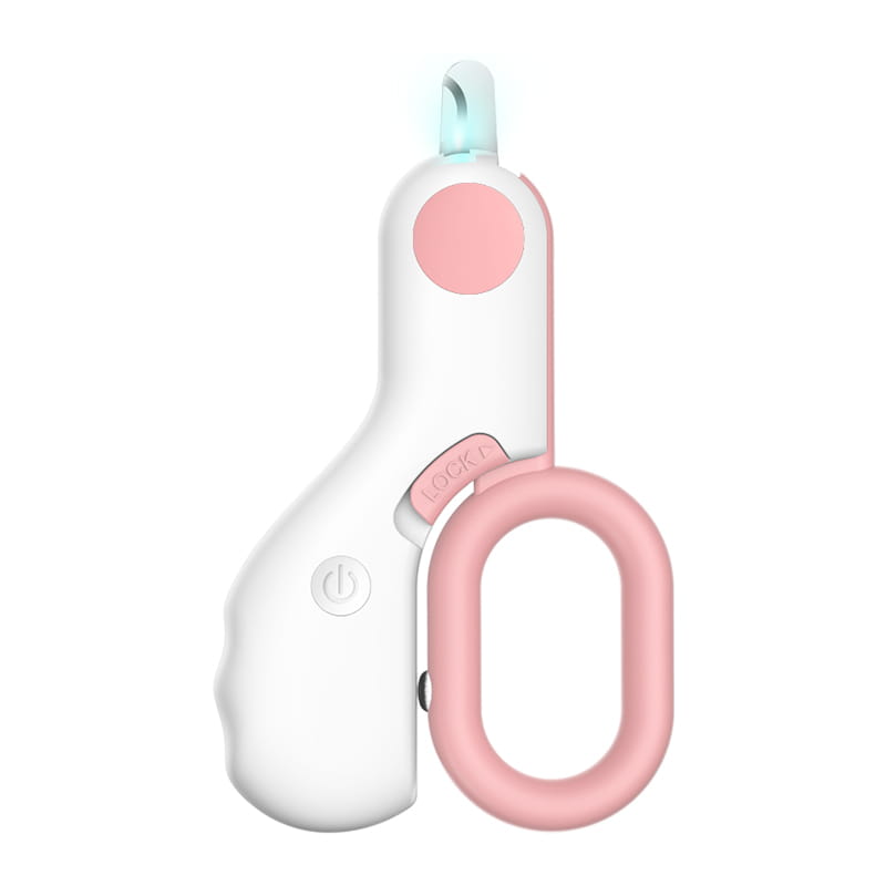 LED Light Pet Nail Clipper with Safety Lock for Dogs & Cats