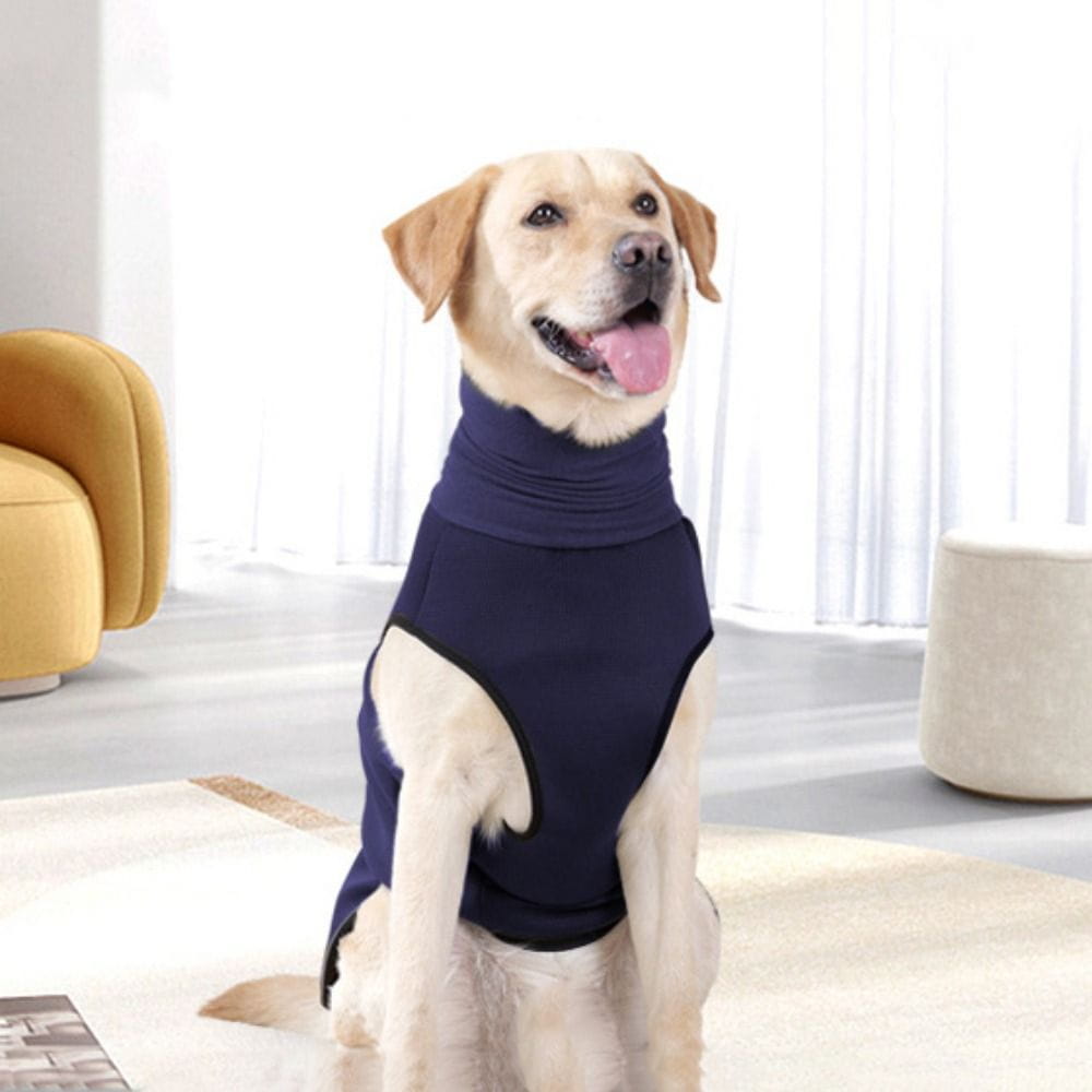 Dog Calming Wrap Elastic Dog Anxiety Vest Reflective Warm Dogs Calming Jacket Windproof with Hoodie Dog Rainy Vest