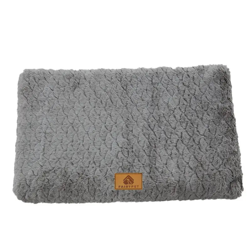 3D Foam Pet Bed With Removable Washable Faux Fur Cover Orthopedic Waterproof Dog Bed For Crate Anti-Slip Bottom Dog Bed