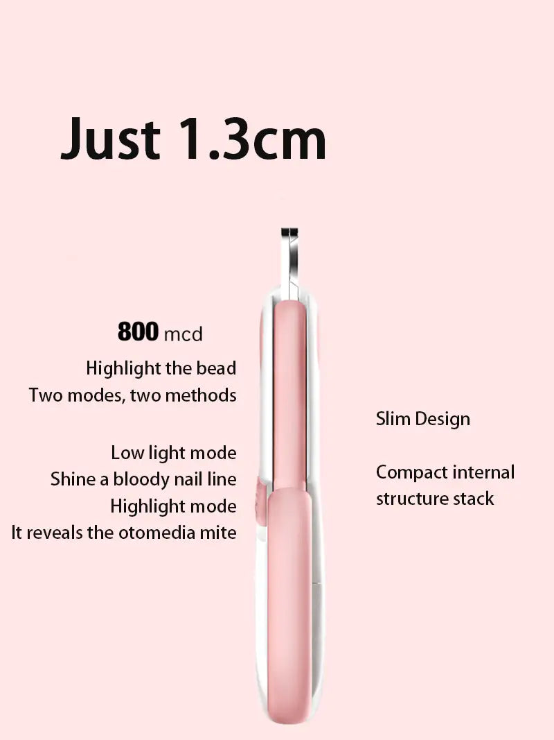 LED Light Pet Nail Clipper with Safety Lock for Dogs & Cats