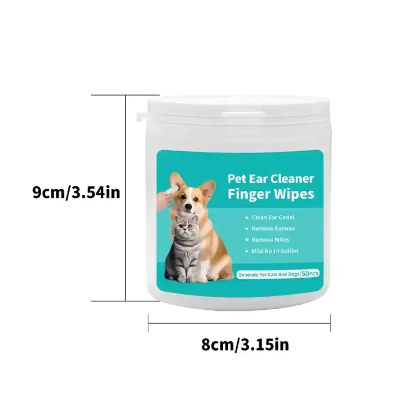 Pet Ear Cleaning Wipes Disposable Ear Care Finger Cover Convenient And Dirty Hand Ear Mite Ear Mite And Dogs Cleaning