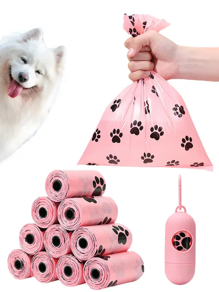 10 Rolls Dog Poop Bag Outdoor Cleaning Poop Bag Outdoor Clean Pets Supplies for Dog 15Bags/Roll Refill Garbage Bag Pet