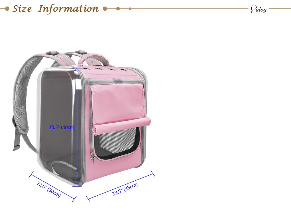 Pet Carrier Backpack Bag Dog Outdoor Travel Bag