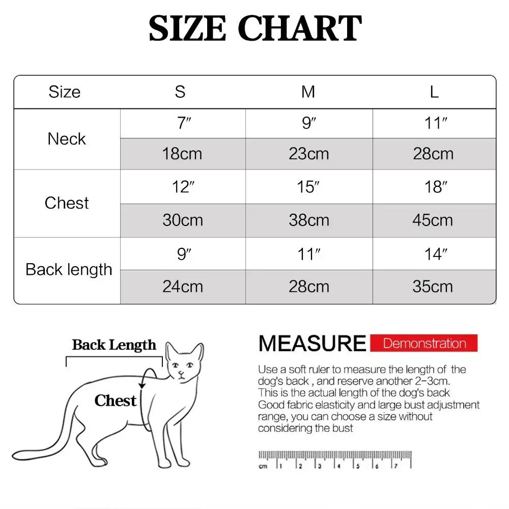 Adjustable Cat Calming Vest Soft Elastic Anti Anxiety Pet Coat Breathable Cat Recovery Clothes Cat Anxiety Jacket