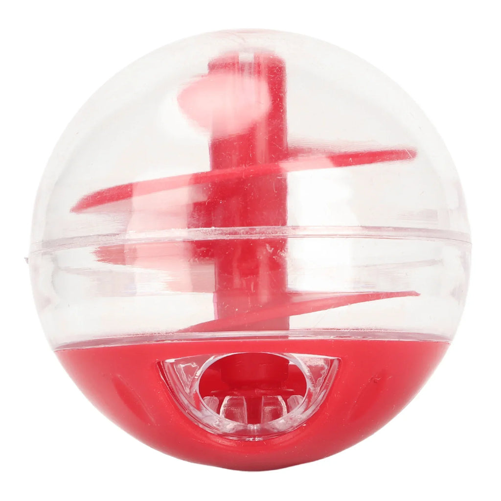 Cat Treat Dispensing Puzzle Cat Treat Dispensing Bite Resistant Interactive Pet Slow Feeder Puzzle for Kitten - Red