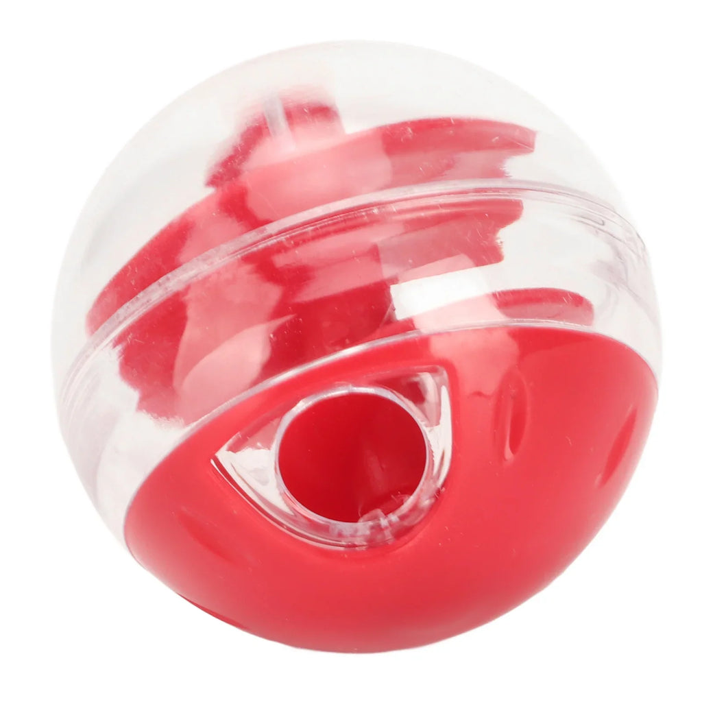 Cat Treat Dispensing Puzzle Cat Treat Dispensing Bite Resistant Interactive Pet Slow Feeder Puzzle for Kitten - Red