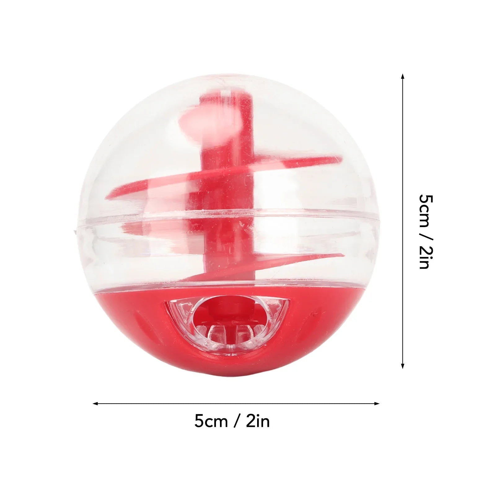 Cat Treat Dispensing Puzzle Cat Treat Dispensing Bite Resistant Interactive Pet Slow Feeder Puzzle for Kitten - Red