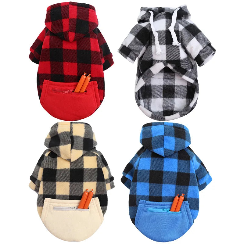 Fleece Pet Winter Jacket Vest for Small Medium & Large Dogs