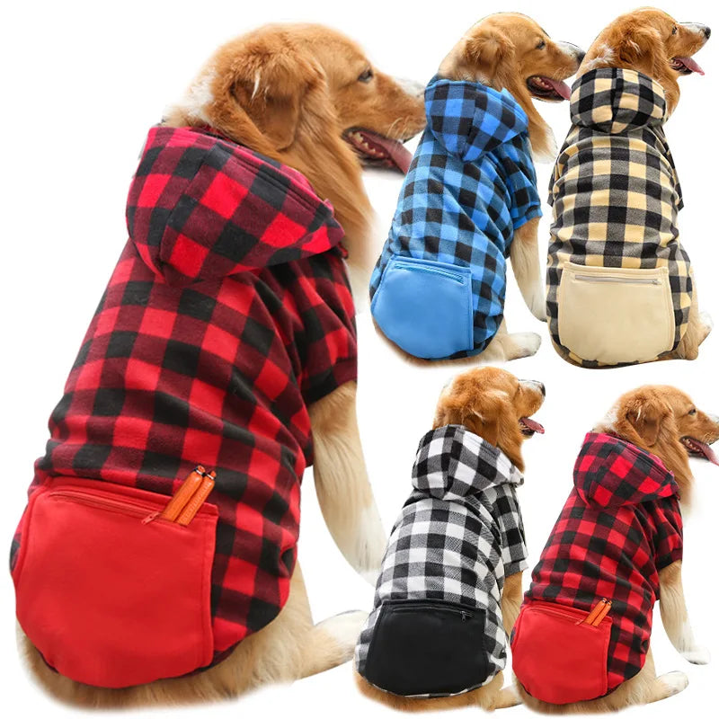 Fleece Pet Winter Jacket Vest for Small Medium & Large Dogs