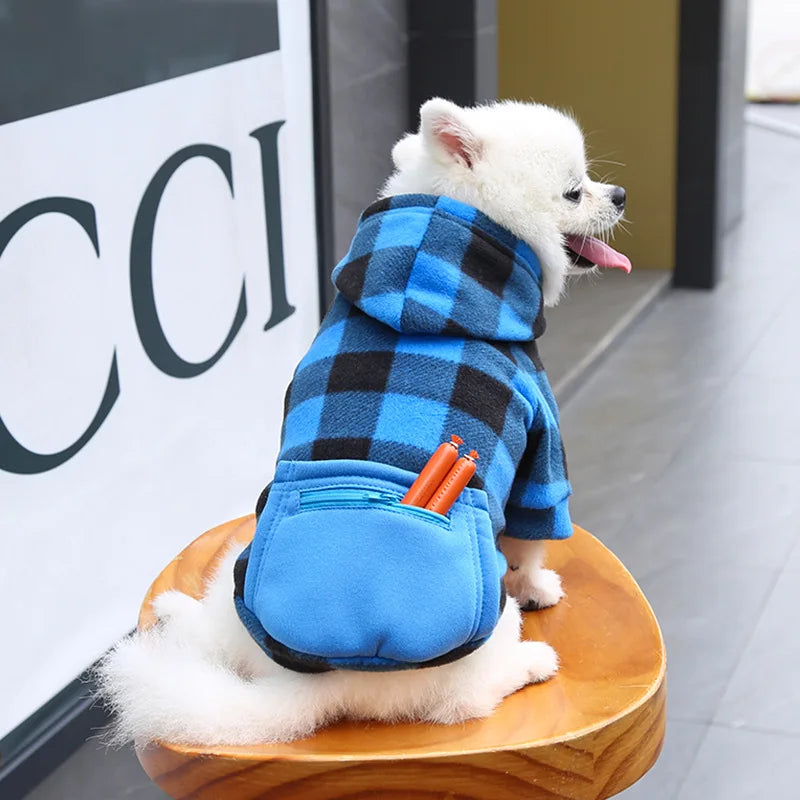 Fleece Pet Winter Jacket Vest for Small Medium & Large Dogs