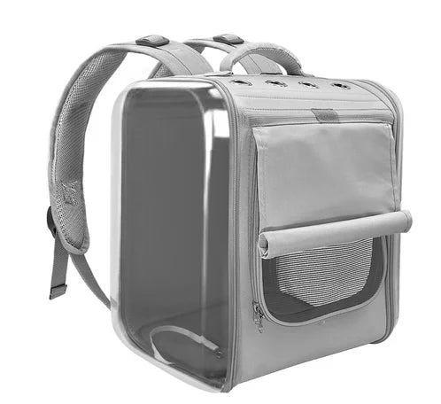 Pet Carrier Backpack Bag Dog Outdoor Travel Bag - Grey / S