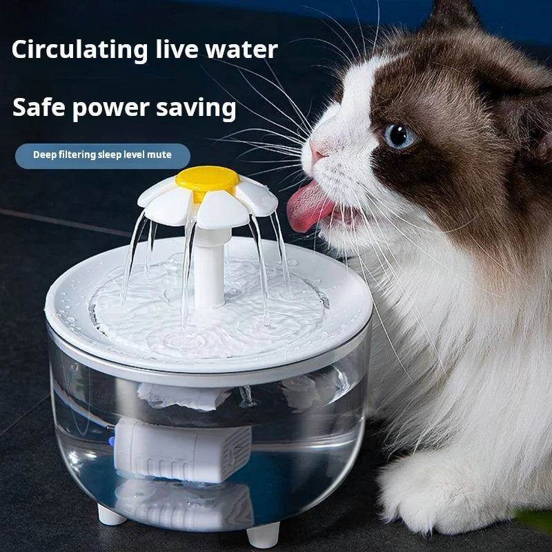 USB Electric Pet Water Fountain - Silent Automatic Cat Water Dispenser with Filter