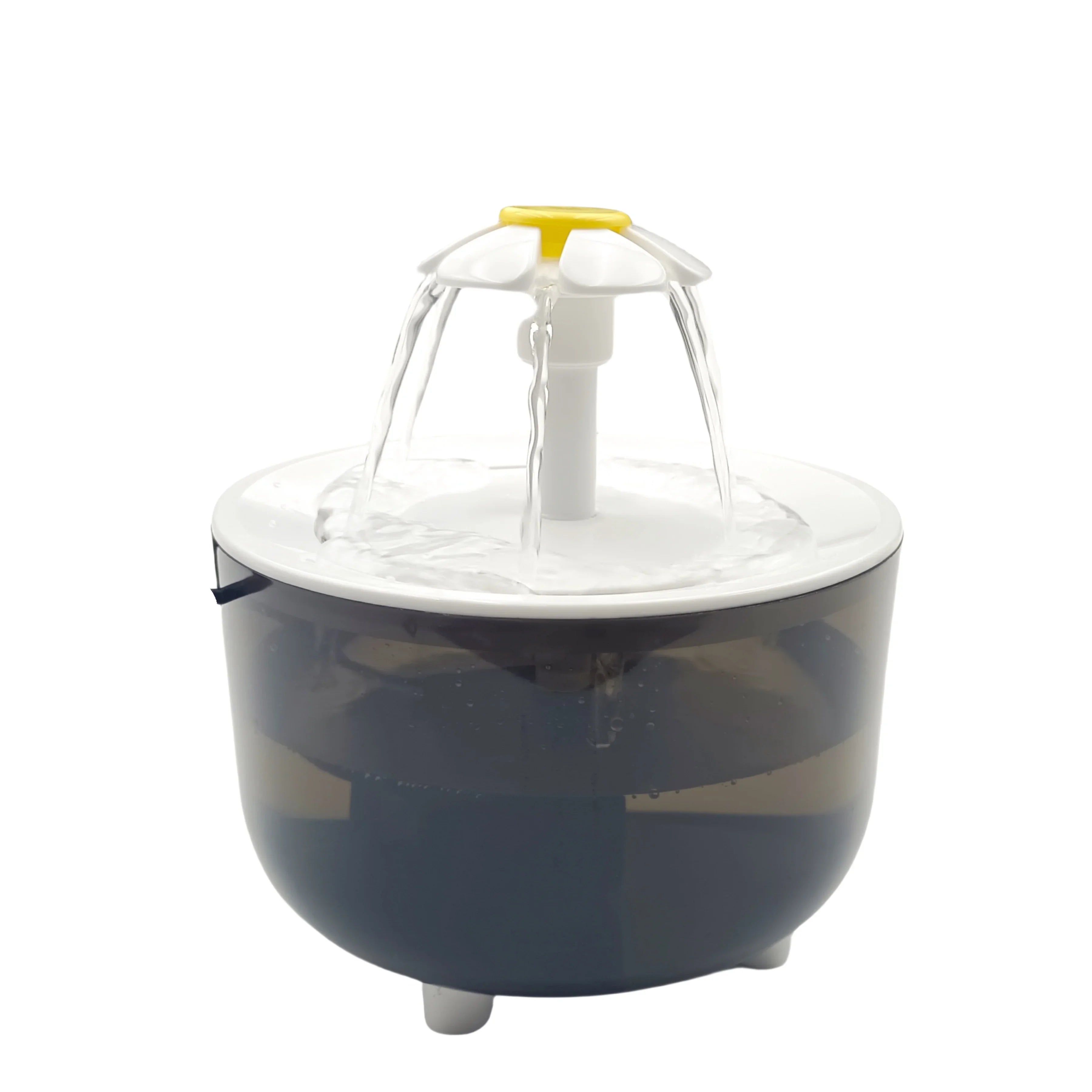 USB Electric Pet Water Fountain - Silent Automatic Cat Water Dispenser with Filter - black / 1.2L