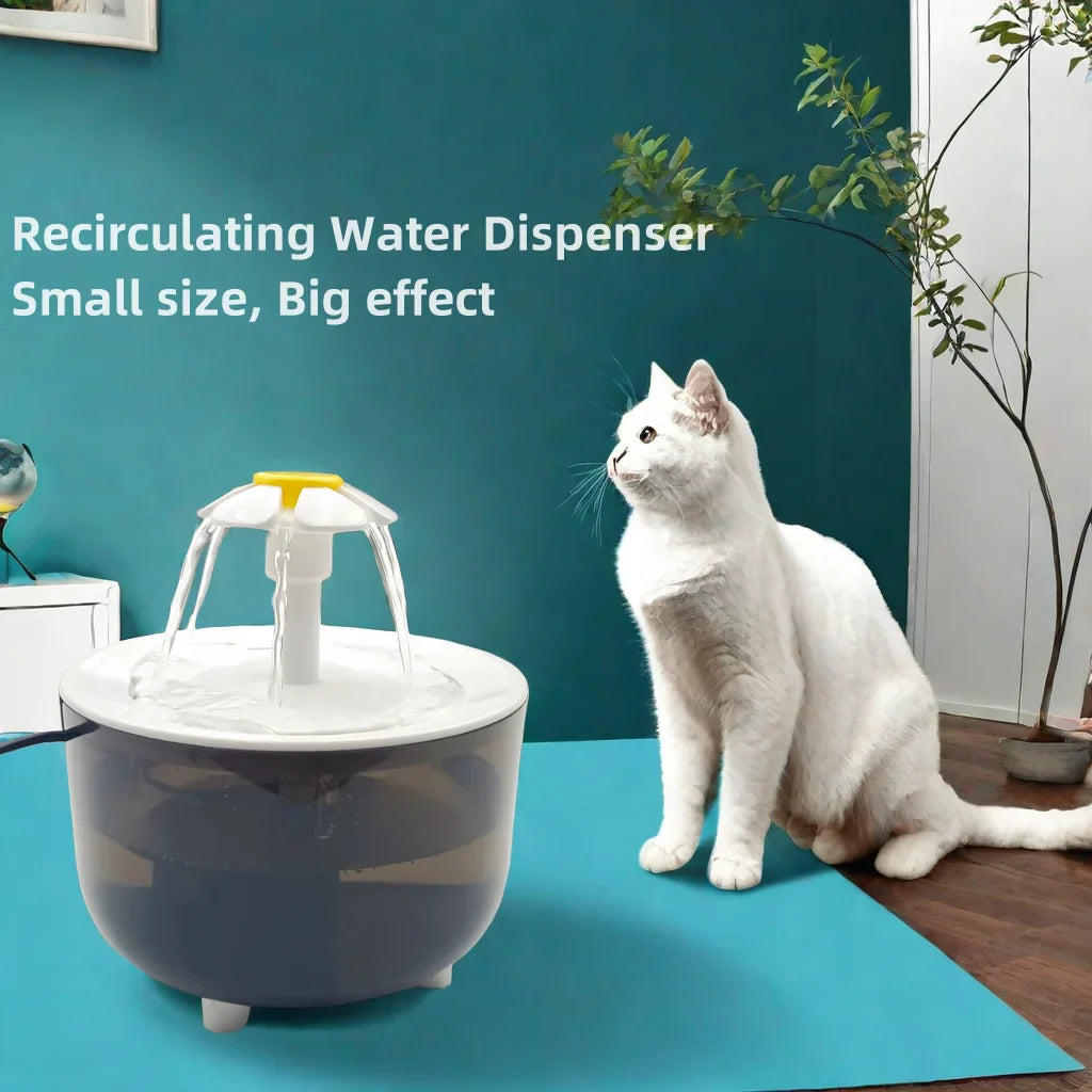 USB Electric Pet Water Fountain - Silent Automatic Cat Water Dispenser with Filter