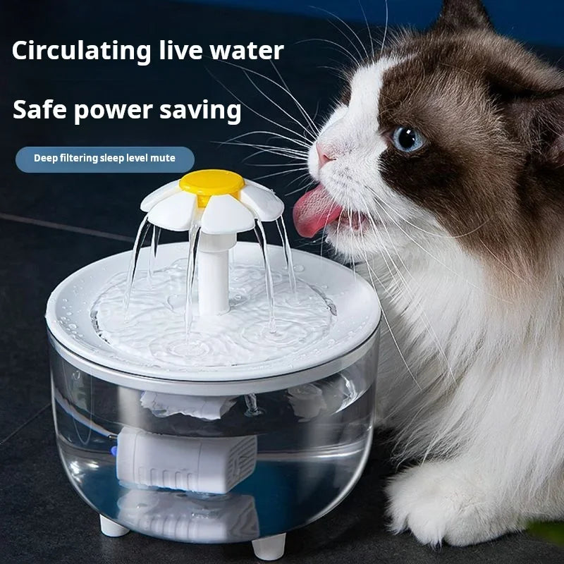 USB Electric Pet Water Fountain - Silent Automatic Cat Water Dispenser with Filter