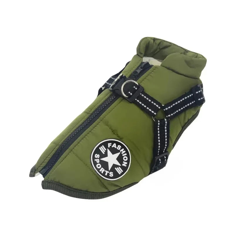 Warm Waterproof Winter Coat for Small Medium & Large Dogs